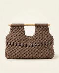 Hand-Knotted Boho Macrame Bag 28x37