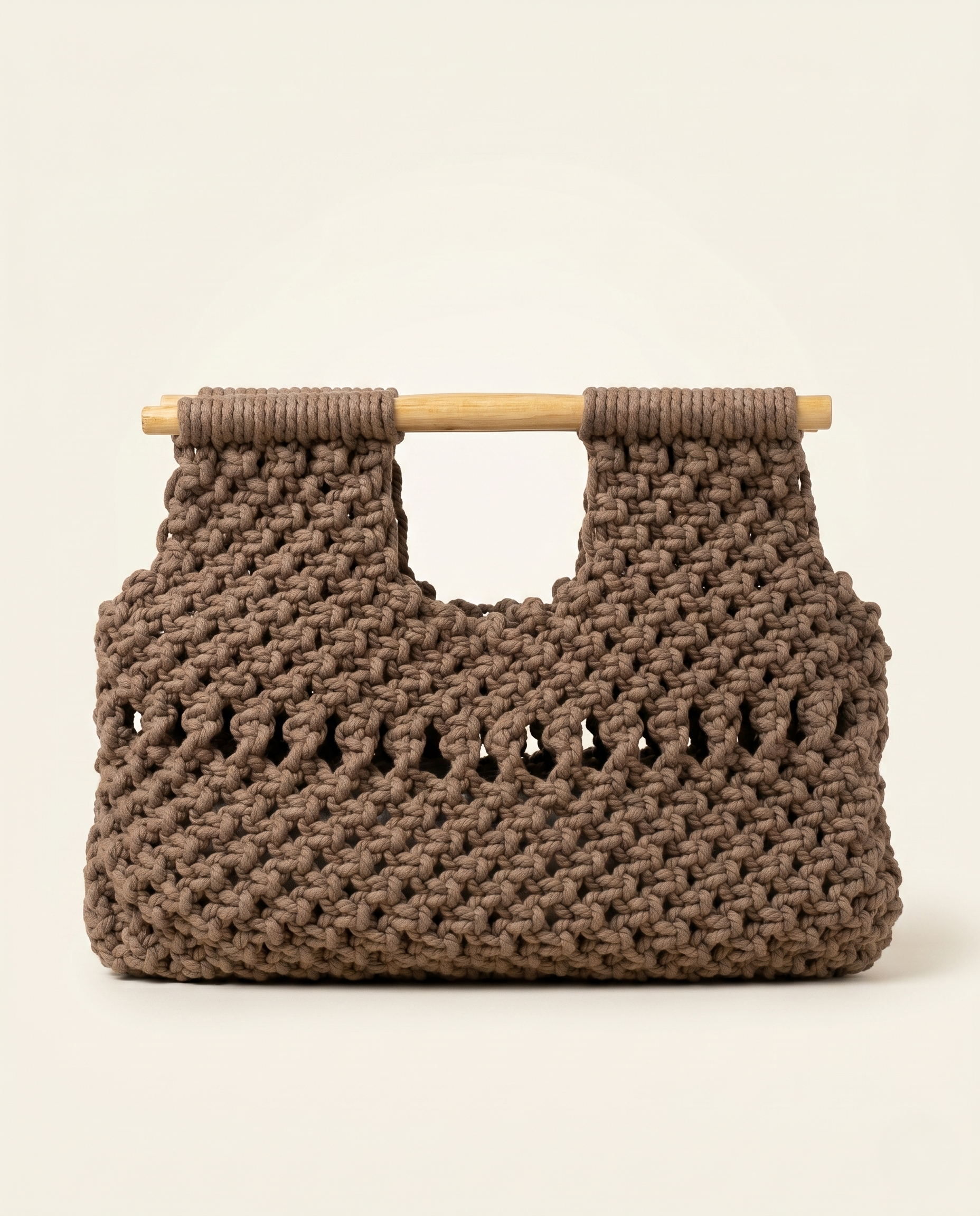 Hand-Knotted Boho Macrame Bag 28x37