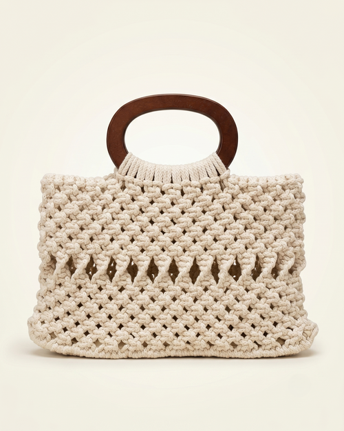 Artisanal Woven Macrame Tote 20x36